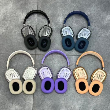 Earbuds Max | Magnetic Earmuffs | With Logo, Pop Up & Free Leather Case ( Works with Android & iOS both)