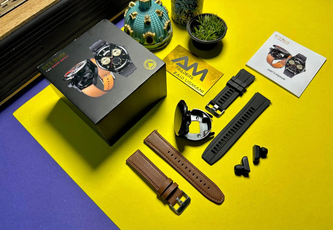 GT5 Buds Smartwatch with Built‑in TWS Earbuds